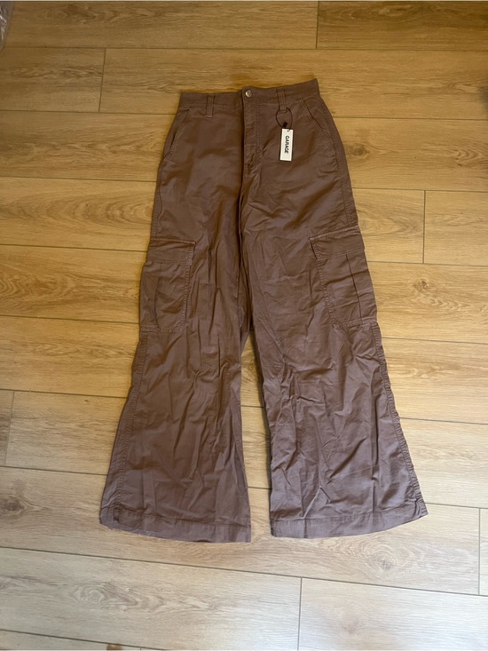Garage Pants - Garage Brown Wide-Leg Cargo Pants